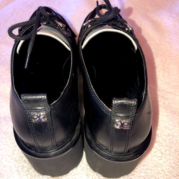 Sam Edelman Shoes Sam Edelman Black And White Monna Lug Sole Oxford Size 95 Poshmark